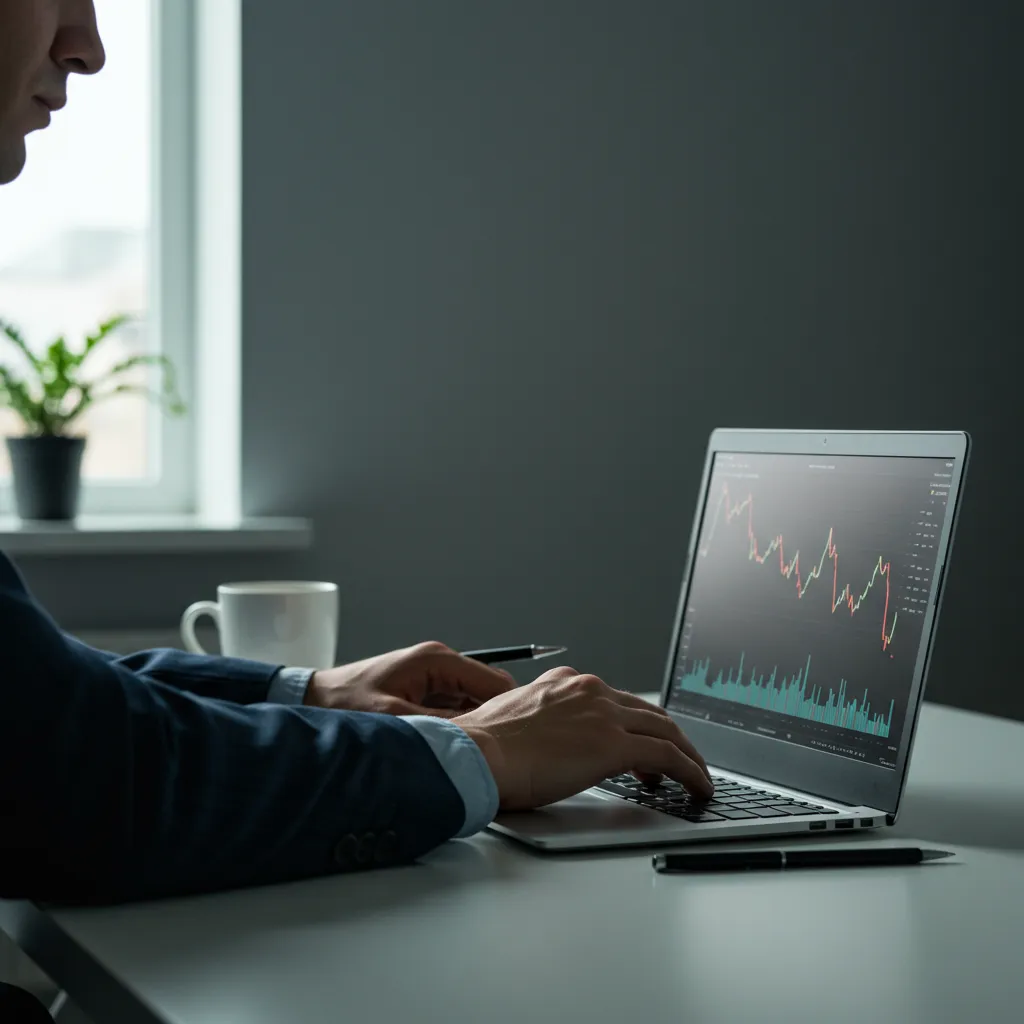 Investisseur analysant les performances en baisse de ses placements en crowdfunding immobilier