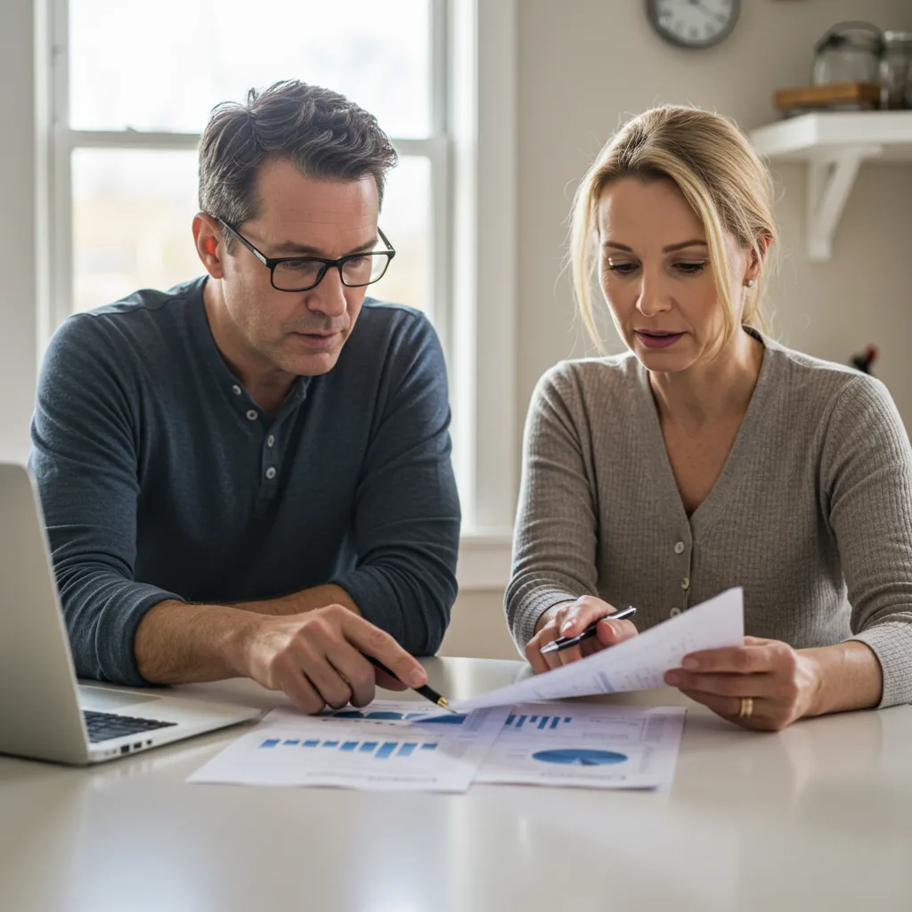 Couple examinant des contrats d'assurance-vie pour choisir le meilleur placement selon leur profil patrimonial