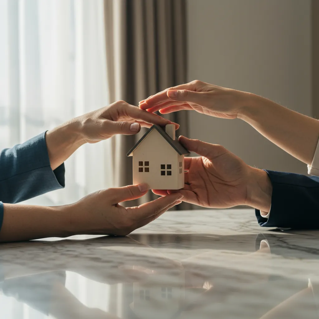 Transmission patrimoniale entre conjoint et enfants illustrant les avantages du démembrement de la clause bénéficiaire
