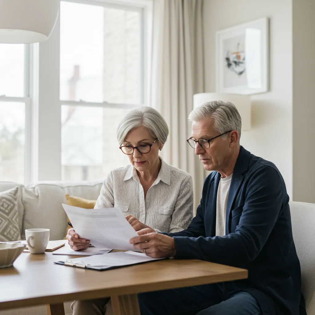 Couple senior évaluant la pertinence du démembrement de la clause bénéficiaire pour leur stratégie patrimoniale