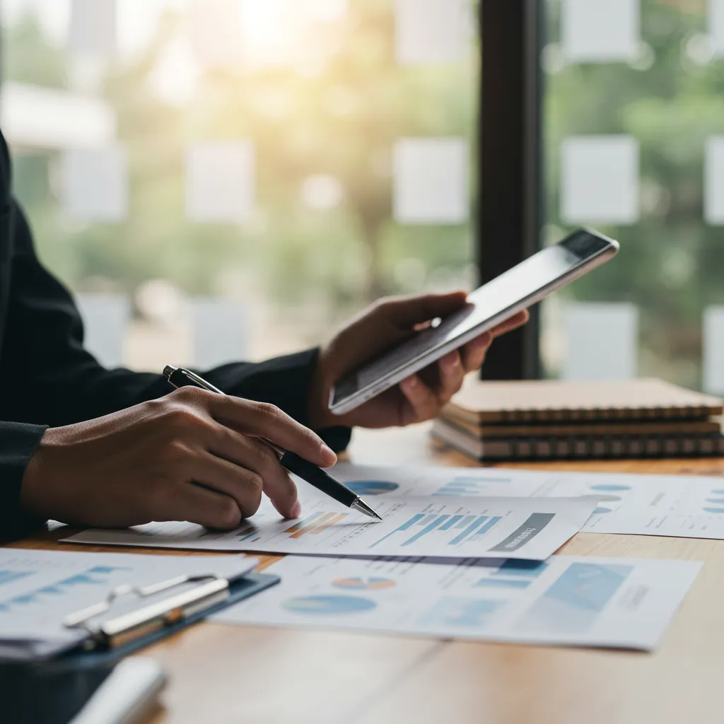 Investisseur analysant des données financières pour déterminer son profil d'investissement