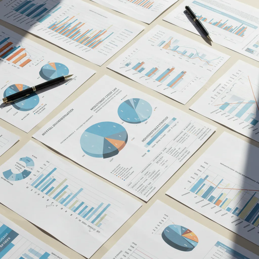 Documents de stratégie d'investissement diversifiée montrant la combinaison de plusieurs enveloppes