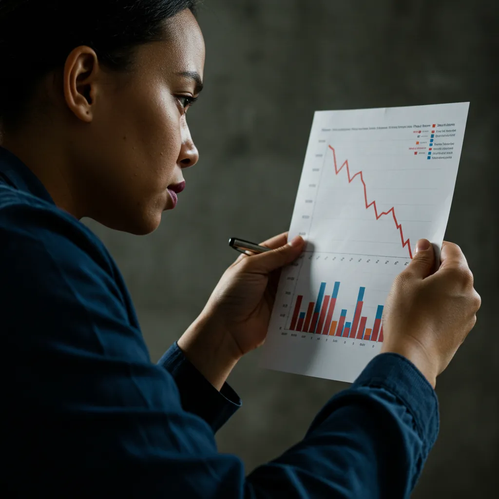 Graphique montrant la baisse de la pension due à la décote