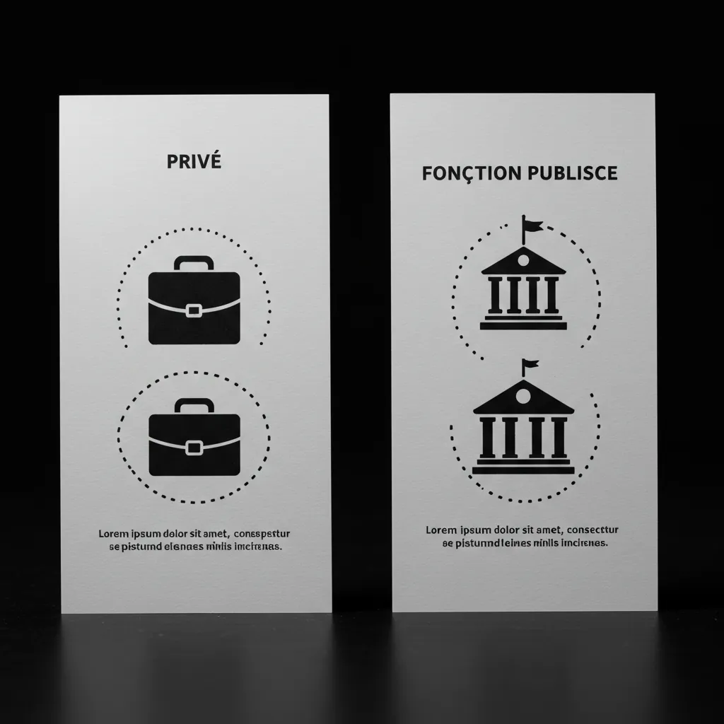 Tableau comparatif entre le secteur privé et la fonction publique pour la retraite