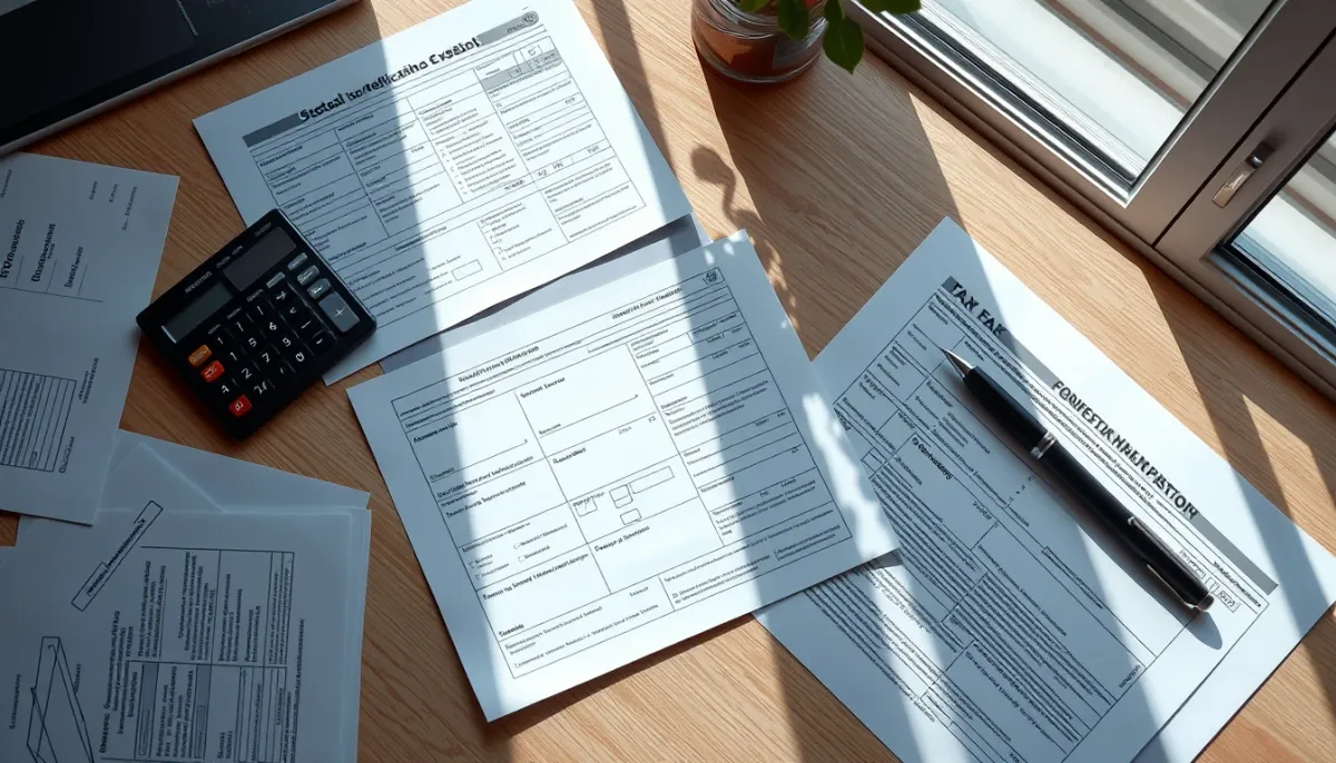 Documents fiscaux et papiers administratifs relatifs à la fiscalité des investissements en or