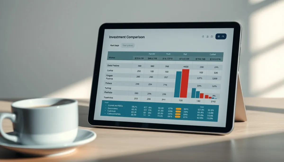 Tableau comparatif de fiscalité des dividendes affiché sur écran de tablette
