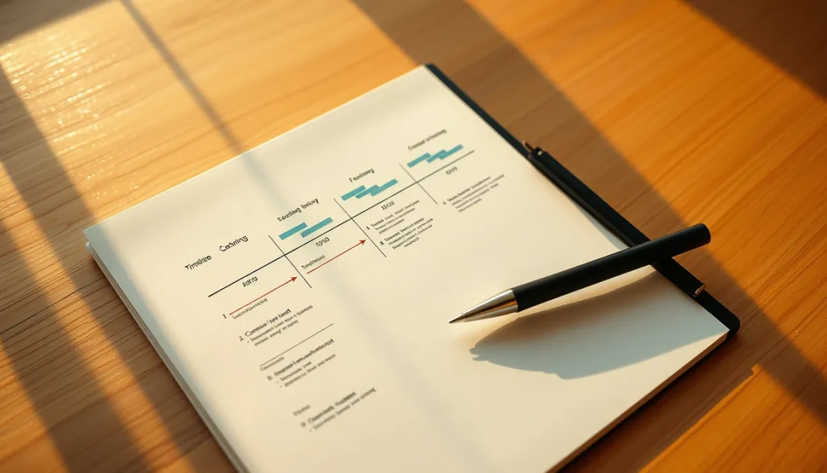 Calendrier et éléments de planification financière illustrant l'impact de l'allongement de la durée de remboursement